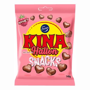 Fazer Kina Snacks Hallon - 140 g