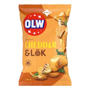 OLW Cheddar & Lök - 275 g
