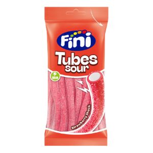 Fini Sour Tubes Jordgubb - 75 g
