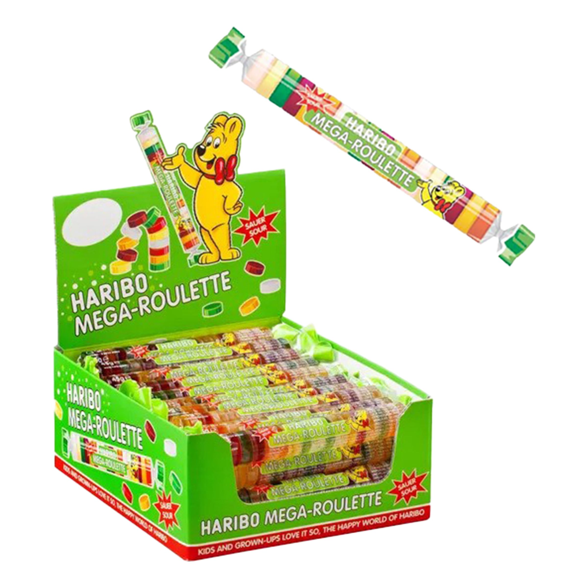 Haribo Mega Roulette Happy Sour Storpack - 40 x 45 g