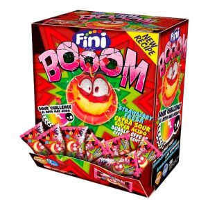 Fini Boom Strawberry Extra Sour Storpack - 1 kg