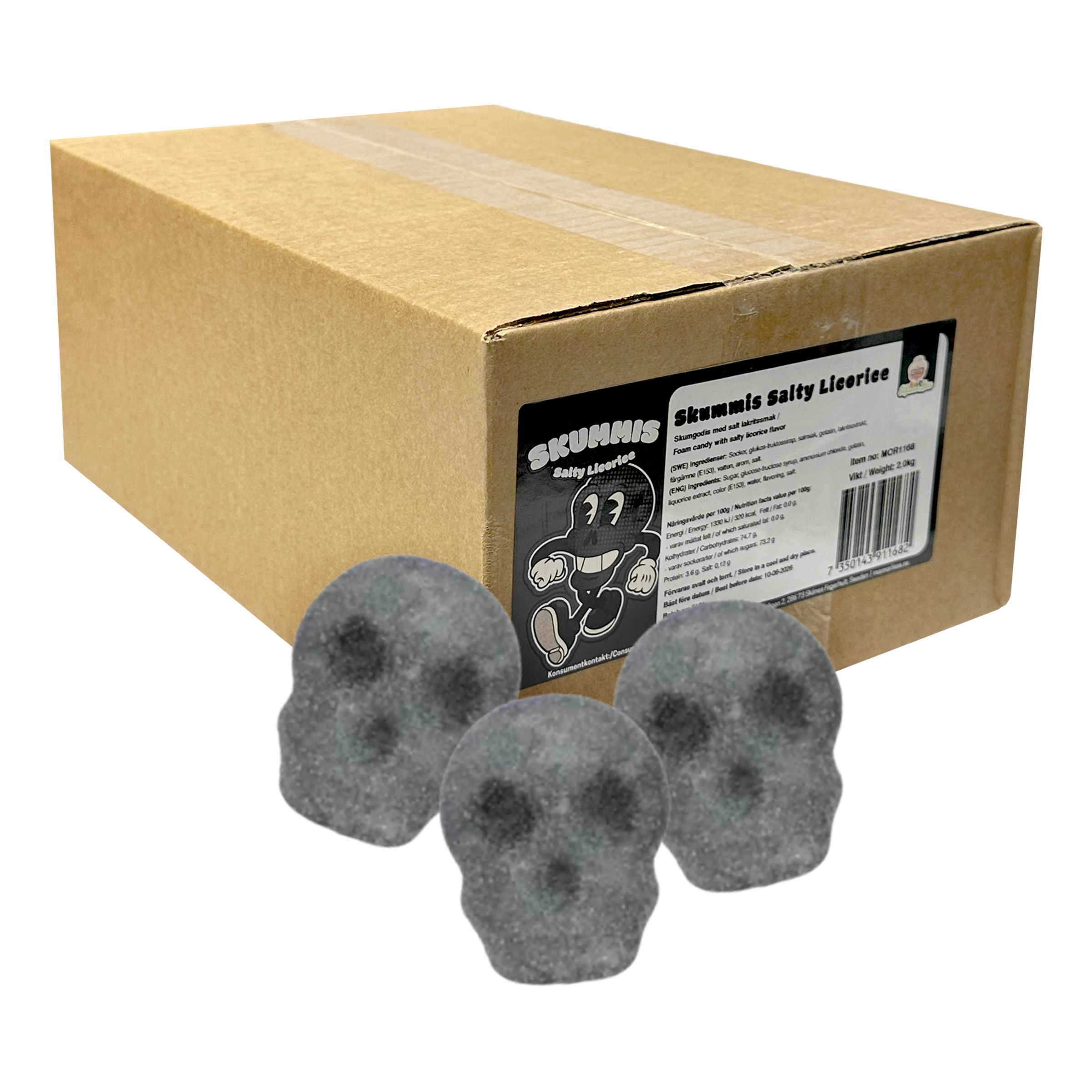 Mormor Lisas Skummis Salty Licorice Storpack - 2 kg