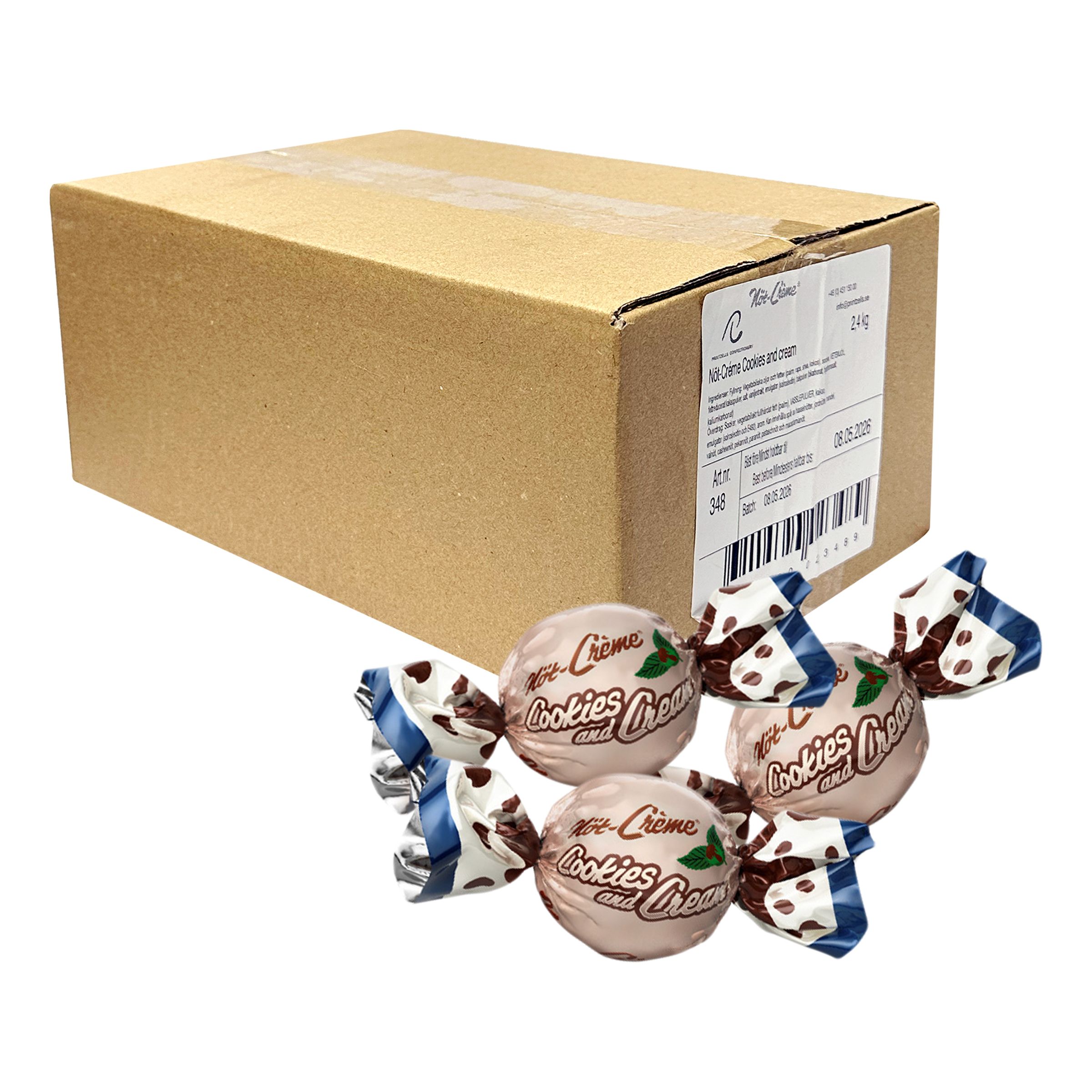 Nöt-Creme Cookies And Cream Storpack - 2,4 kg