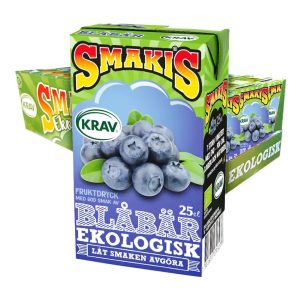 Smakis Blåbär Krav - 27 x 25 cl