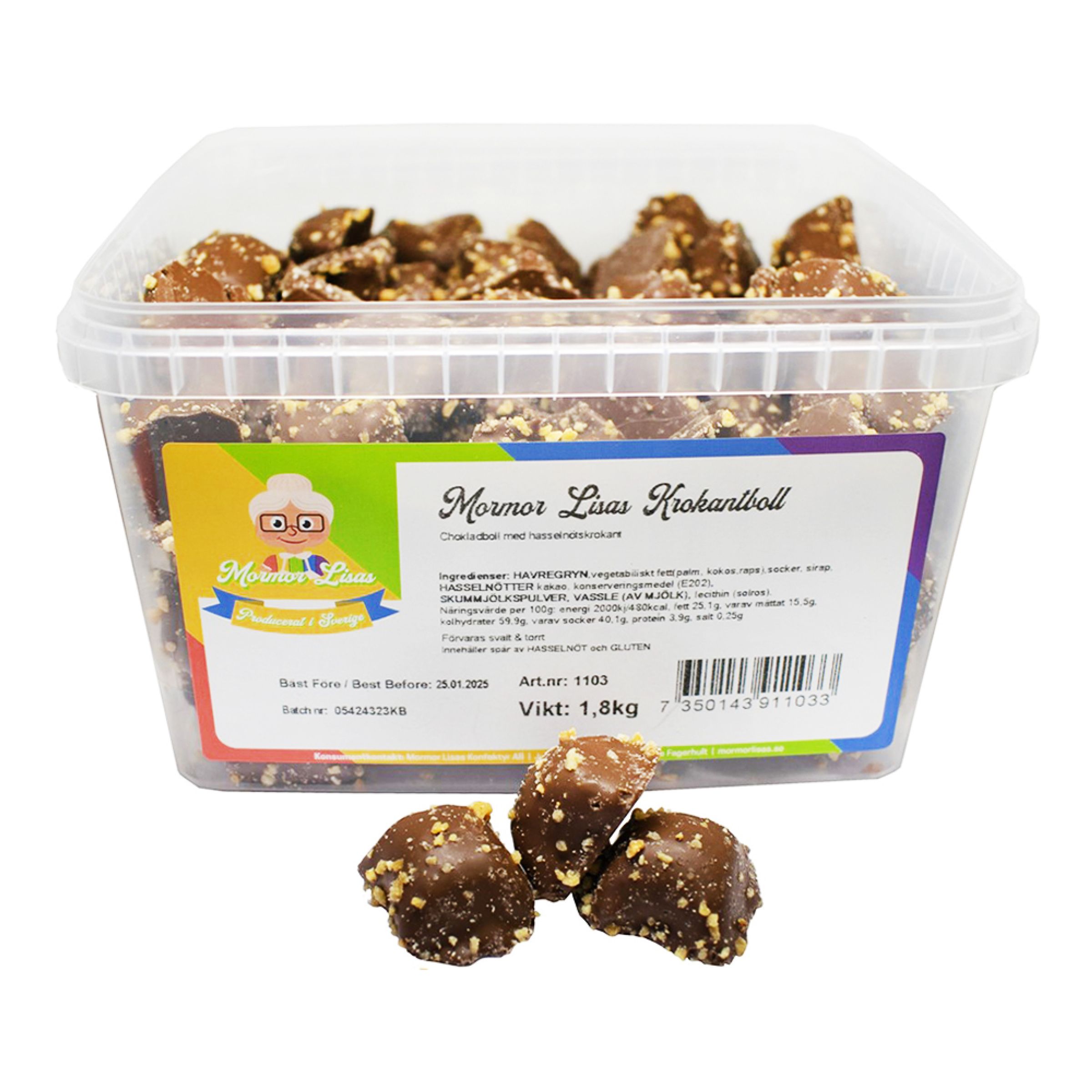 Mormor Lisas Krokantboll Storpack - 1,8 kg