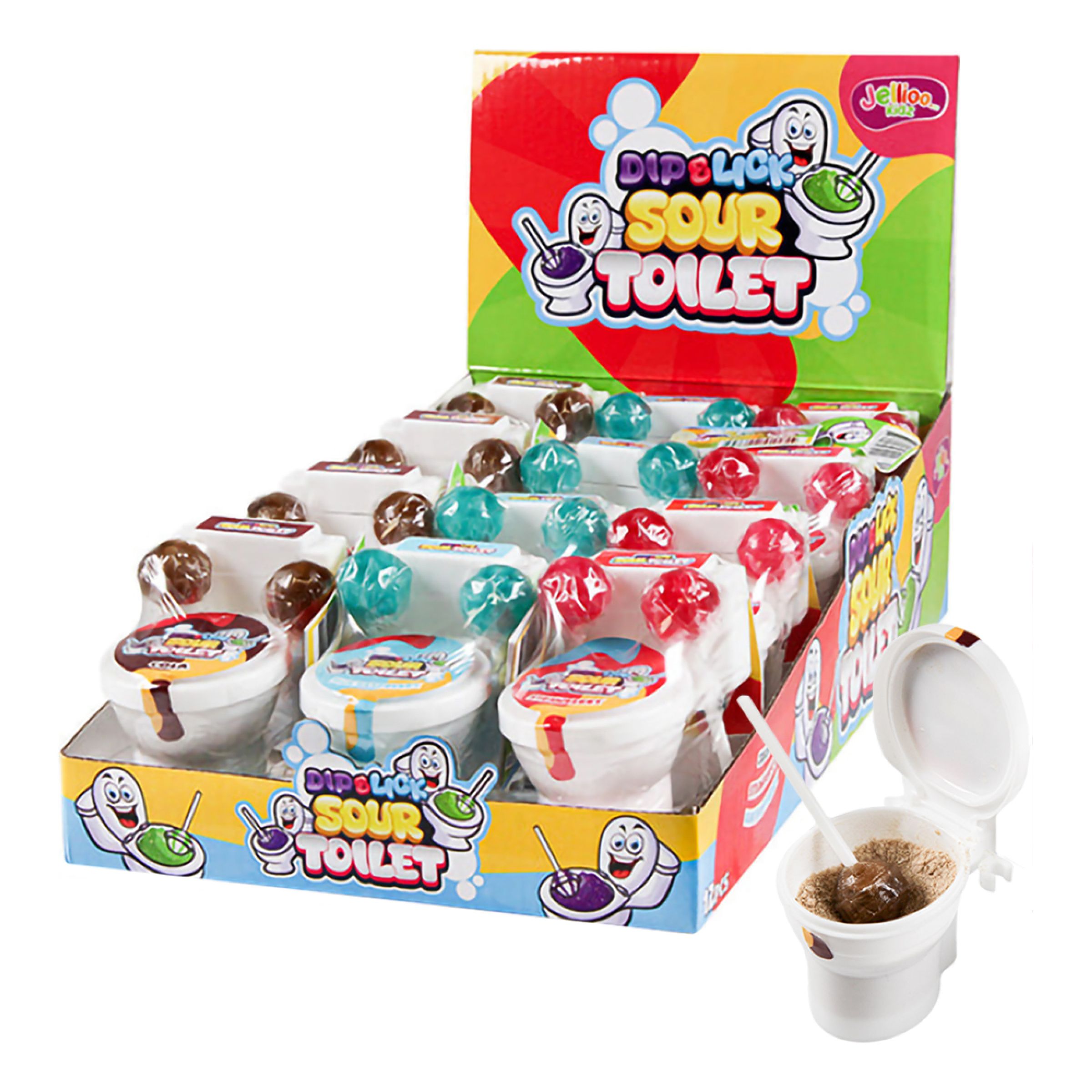 Dip & Lick Sour Toilet Storpack - 12 x 20 g