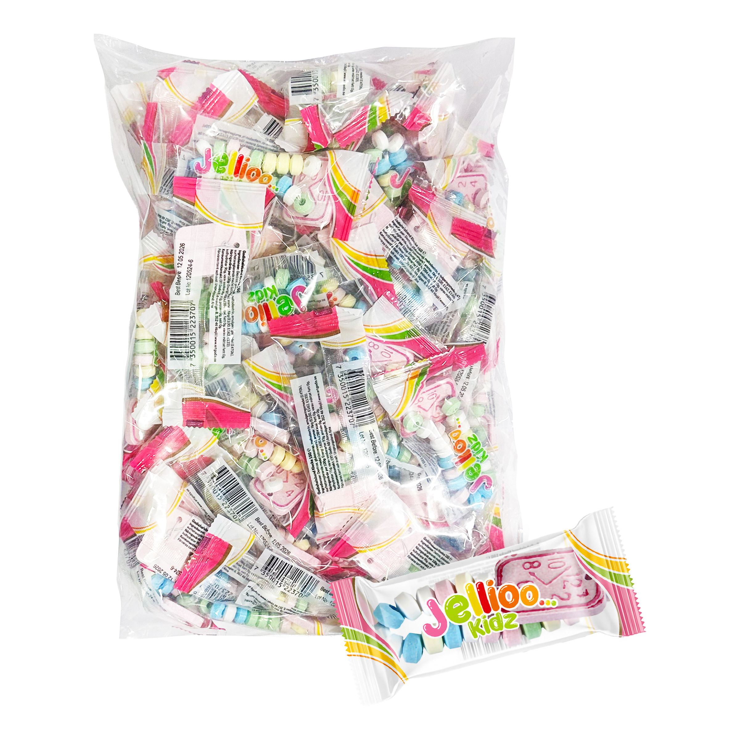 Jellioo Godisarmband med Klocka Storpack - 1 kg