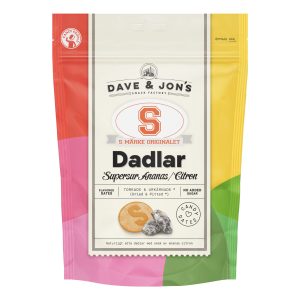 Dave & Jons Dadlar S-Märke Supersur - 125 g