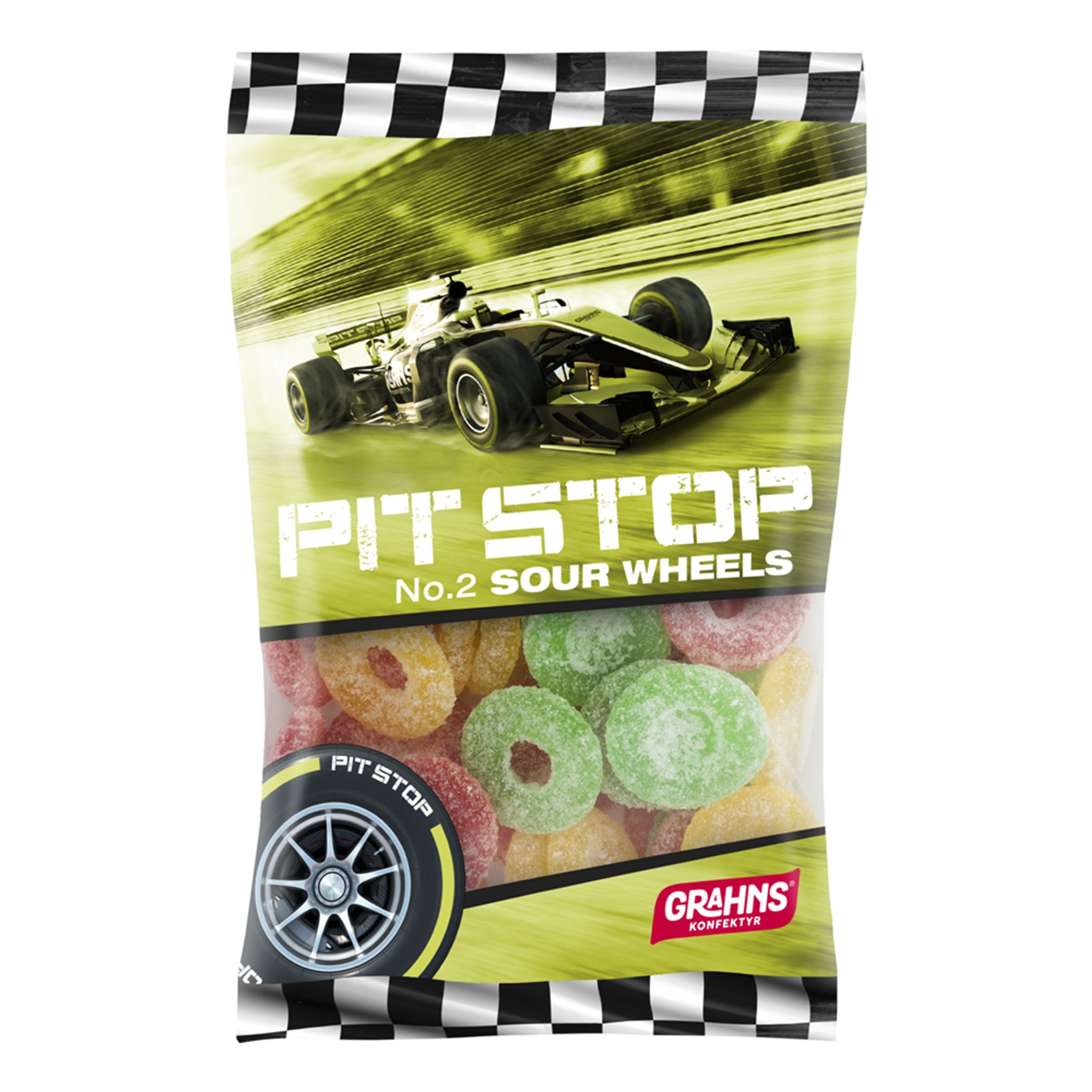 Pit Stop Sour Wheels - 100 g
