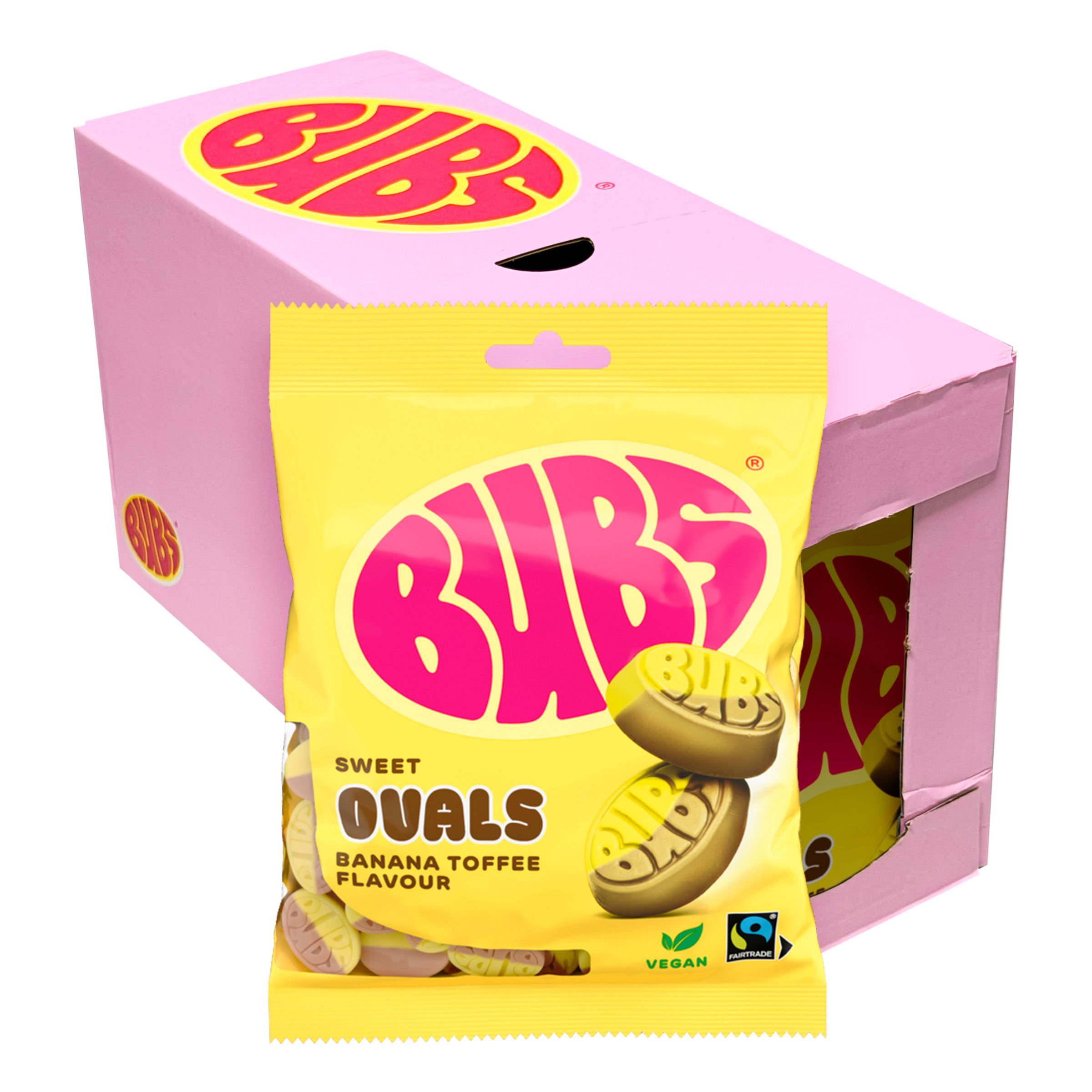 BUBS Banana Toffee Ovals Storpack - 12 x 90 g