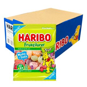 Haribo Fruktilurer Sur Storpack - 24 x 80 g