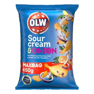 OLW Maxibag Sourcream & Onion - 450 g
