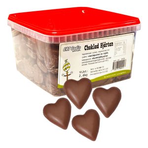 Chokladhjärtan Storpack - 2,4 kg