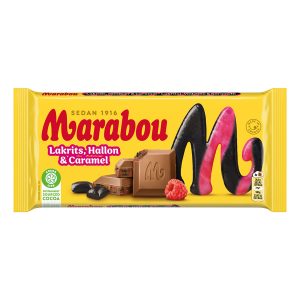 Marabou Lakrits Hallon & Caramel Chokladkaka - 160 g