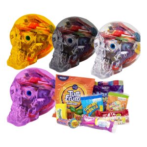 Dödskalle med Halloweengodis - 329 g
