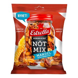 Estrella Nötmix Mandel Honung & Salt - 175 g