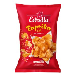 Estrella Paprika & Havssalt Chips - 175 g