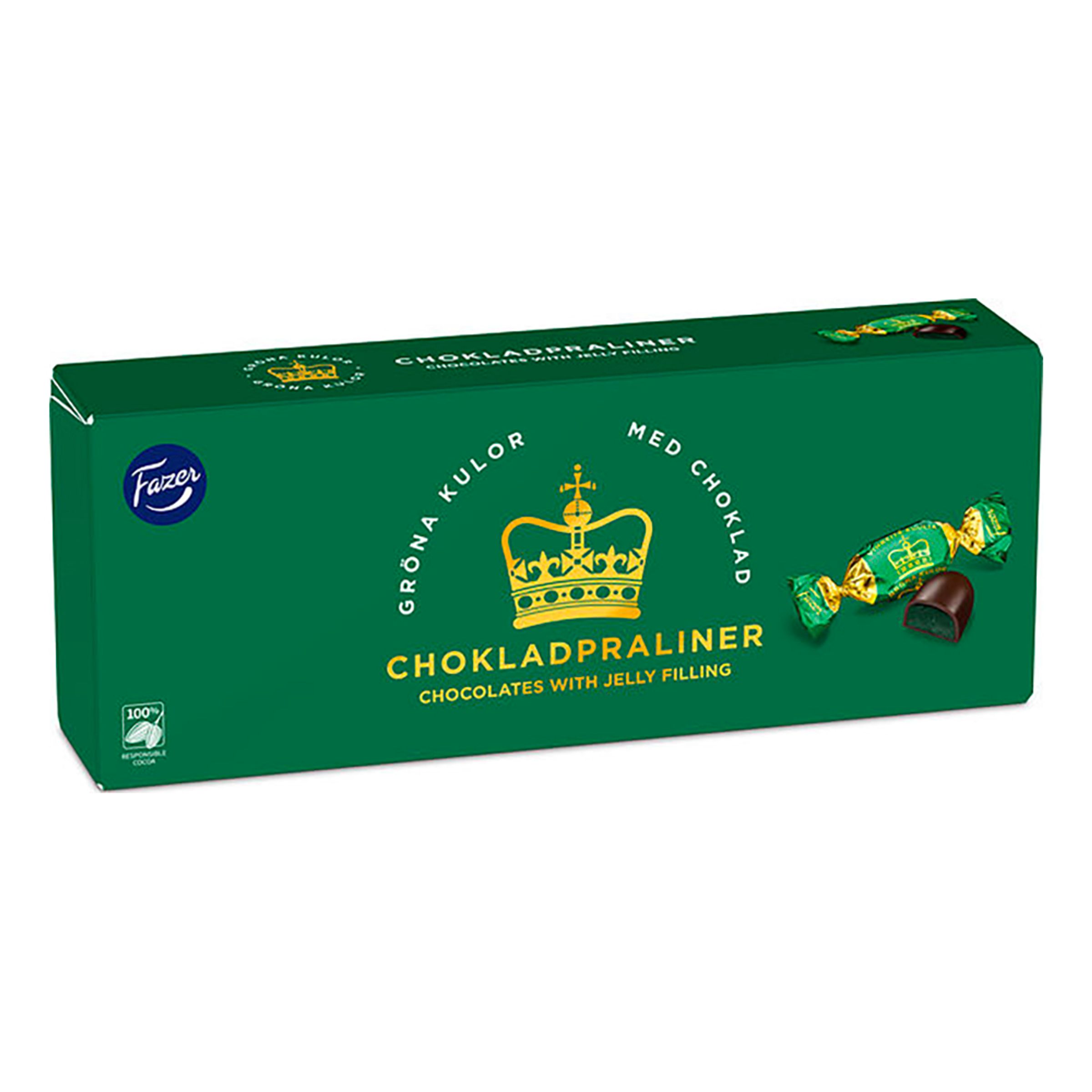 Gröna Kulor Chokladpralin Ask - 250 g