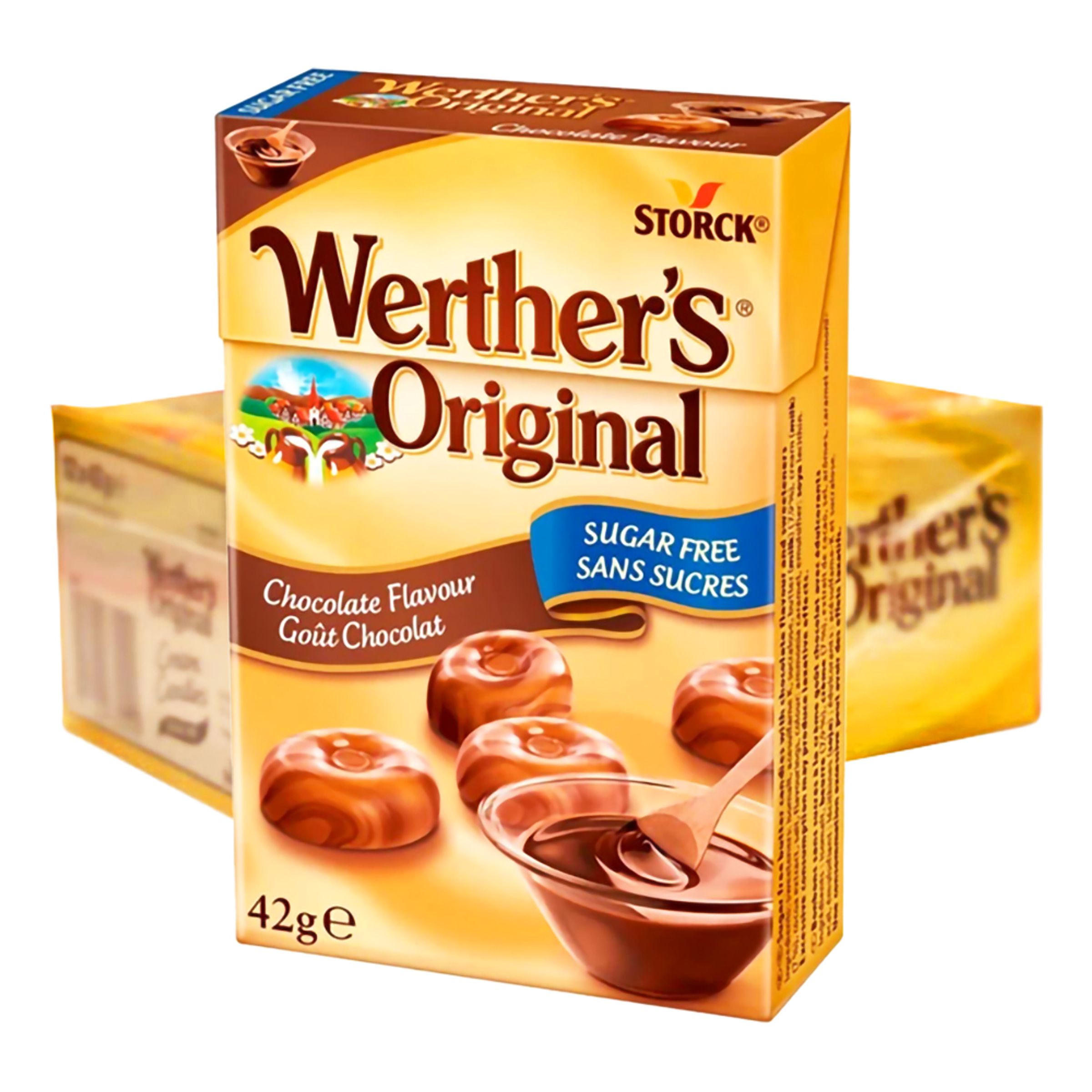 Werthers Choco Sockerfri Storpack - 12 x 42 g