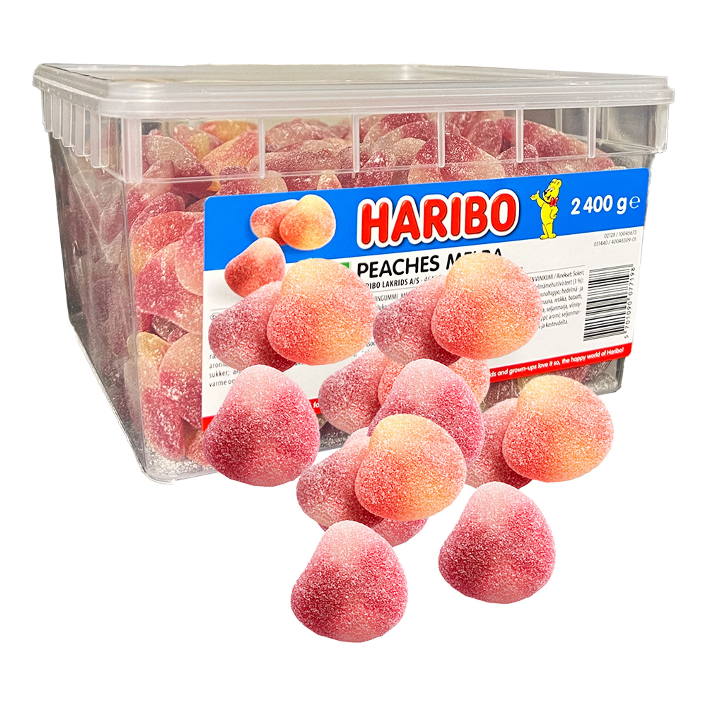 Haribo Persikor/Peaches i Storpack - 2,4 kg