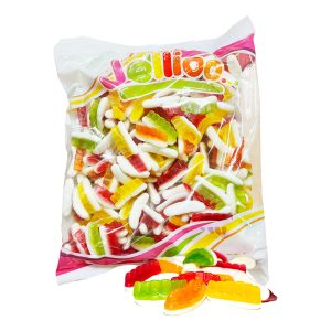 Jellioo Tänder Fruktsmak Gelé/Skum Storpack - 1 kg