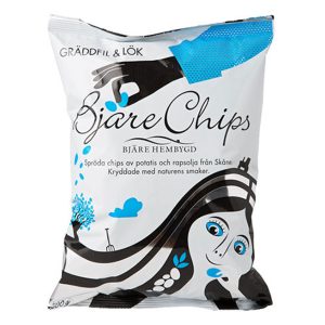 Bjäre Chips Gräddfil och Lök - 200 g