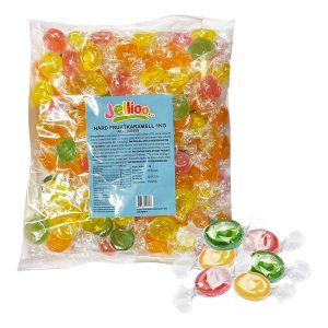 Jellioo Hård Fruktkaramell Storpack - 1 kg