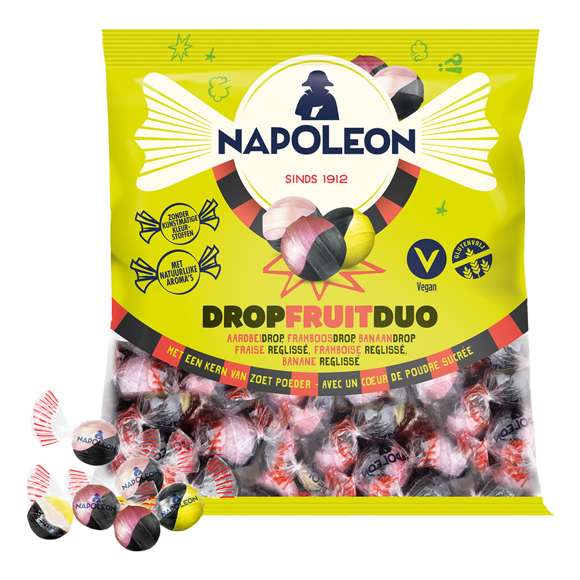 Napoleon Kanonkulor Fruktlakrits Storpack - 825 g