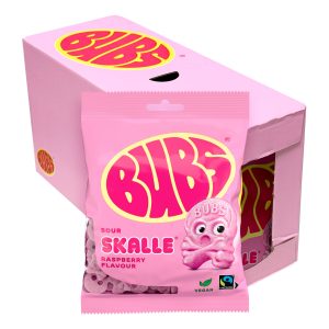 BUBS Raspberry Skalle Storpack - 12 x 90 g