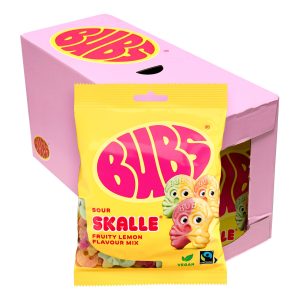 BUBS Fruity Lemon Mix Skalle Storpack - 16 x 90 g