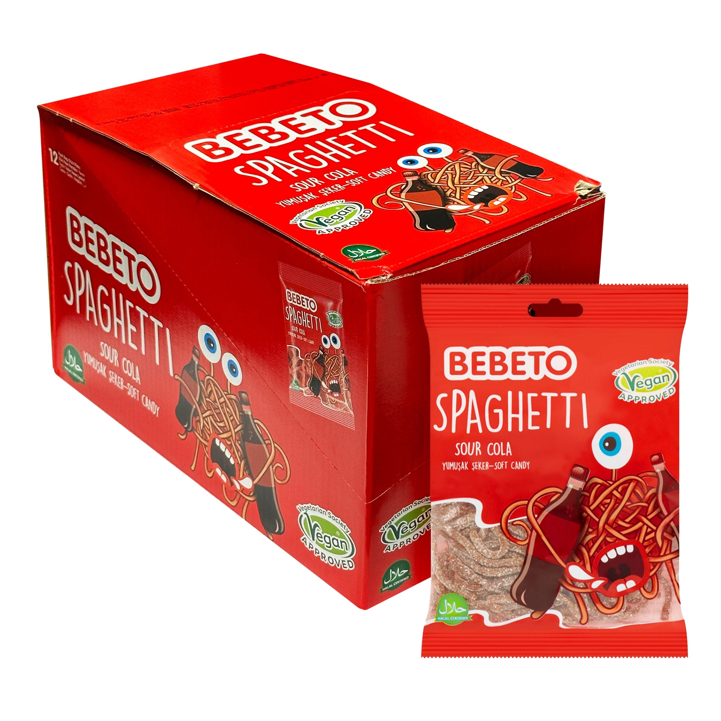 Bebeto Spaghetti Cola Storpack - 12 x 80 g
